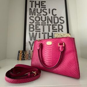 Pink Micheal Kors Leather Crossbody
